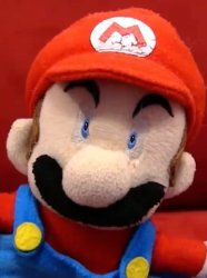 Sml Mario terrified face Meme Template