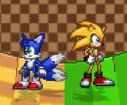 Sonic & Tails...but Something's off Meme Template