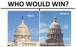 Who would win Washington D.C. vs. Texas Meme Template