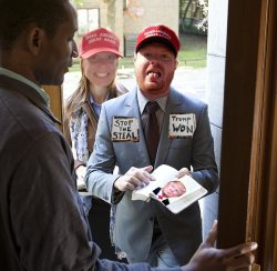 Trump Worshipping Meme Template