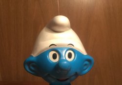 Creepy Smurf Meme Template