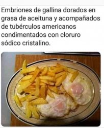 huevos y papas Meme Template