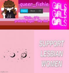 queer_fishie's lesbian temp Meme Template