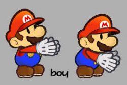 Paper Mario boi Meme Template