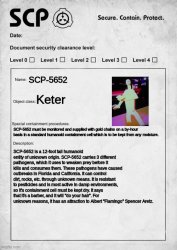 SCP-5652 Document Meme Template