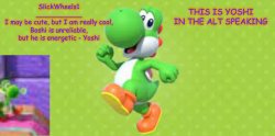 SlickWheels1 - Yoshi Announcement Temp Meme Template