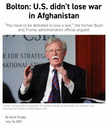 John Bolton Afghanistan Meme Template