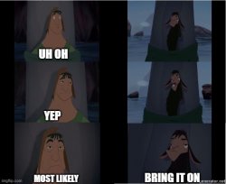 Kuzco Bring it on Meme Template