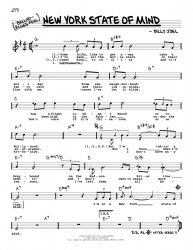 New York State of mind Sheet music Meme Template