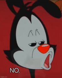 Wakko go NO Meme Template