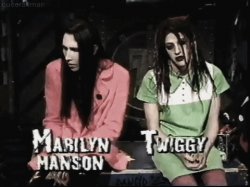 Marilyn Manson and Twiggy Ramirez Meme Template