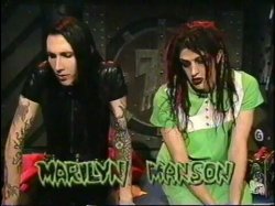 Marilyn Manson and Twiggy Ramirez 2 Meme Template