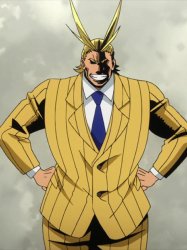 My Hero Academia All Might in suit Meme Template