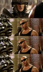 Riddick if you say so Meme Template