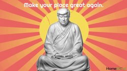 Trump buddha Meme Template