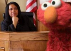 Elmo court Meme Template