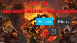 Soul_fire’s doom announcement temp Meme Template