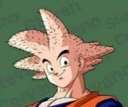 Goku Without Hair Meme Template