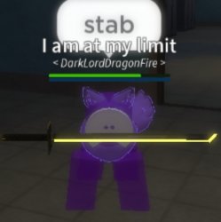 Purple Pup with a Sword Meme Template
