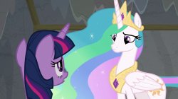 Twilght Shocks Celestia Meme Template