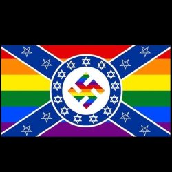 Rainbow Swastika flag Meme Template
