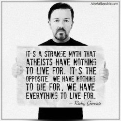 Ricky Gervais atheist Meme Template