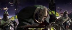 General Grievous coughing Meme Template