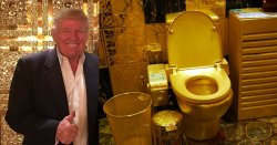Trump's Gold Toilet, the perfect gift for the man who's full of Meme Template