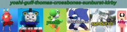 Yoshi-Guff-Thomas-Crossbones-Sunburst-Kirby Meme Template