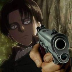 Levi with a Gun Meme Template