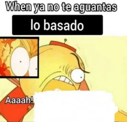 when ya no te aguantas lo basado Meme Template