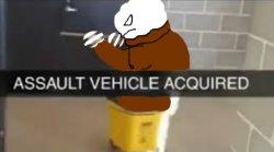 ASSAULT VEHICLE ACQUIRED but it's Jacob Meme Template