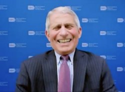 Fauci laughs at the suckers Meme Template