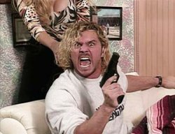 WWF Brian Pillman's got a gun Meme Template