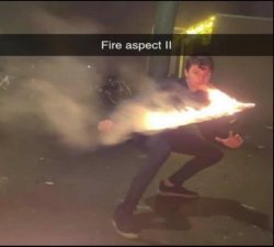 Fire aspect || Meme Template