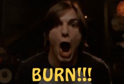 Ashton Kutcher burn Meme Template