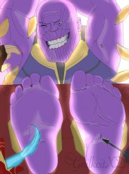 Thanos Tickled Meme Template