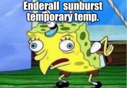 Enderall  sunburst temporary temp Meme Template