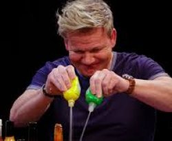 Gordon Ramsay squirt lemon and lime juice Meme Template