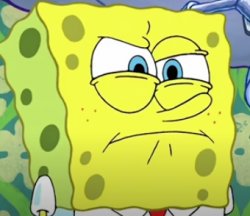 Pissed off spongebob Meme Template