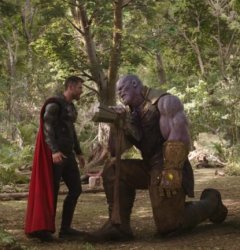Thor Kills Thanos Meme Template
