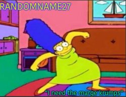 Random name marge krumps Meme Template