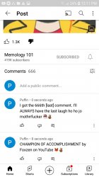 Memology 666th comment Meme Template