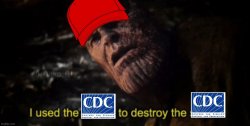 MAGA I used the CDC to destroy the CDC Meme Template