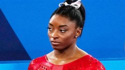 Simone biles serious Meme Template