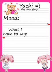 Yachi's Aya temp Meme Template