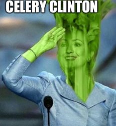Celery Clinton Meme Template