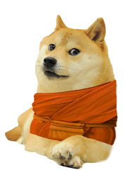 monk doge Meme Template