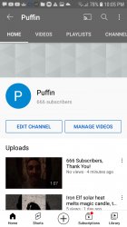 666 subs Puffin YT Meme Template