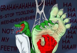 The Lizard's Ticklish Defeat Meme Template